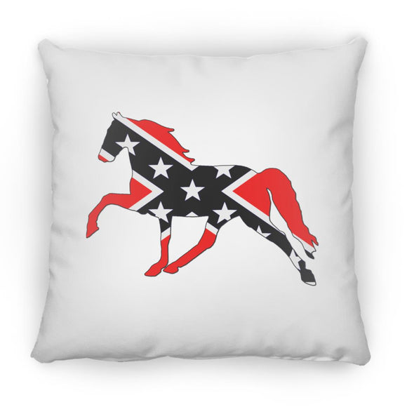 Rebel on the Rail Tennessee Walking Horse Pleasure ZP14 Small Square Pillow