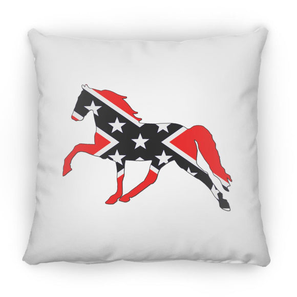 Rebel on the Rail Tennessee Walking Horse Pleasure ZP18 Large Square Pillow