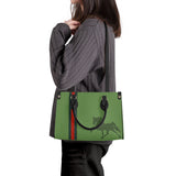 Tennessee Walking Horse Green JMD Luxury Women PU Tote Bag - Black