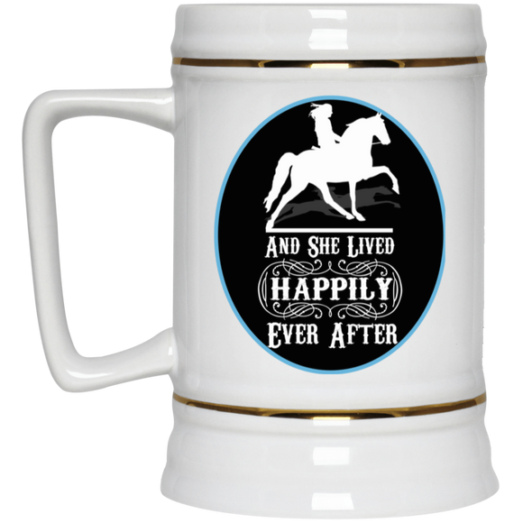 SHE LIVED HAPPY EVERY AFTER TWH PLEASURE 22217 Beer Stein 22oz.