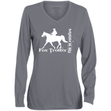 MISSOURI FOX TROTTER (white) 4HORSE 1788 Ladies' Moisture-Wicking Long Sleeve V-Neck Tee