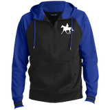 Missouri Fox Trotter WITH MALE RIDER WHITE ST236 Men's Sport-Wick® Full-Zip Hooded Jacket