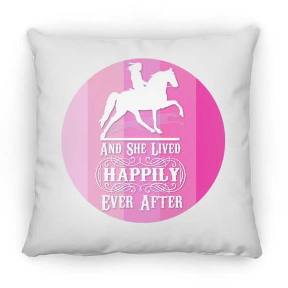 SHE LIVED HAPPILY TWH PLEASURE SHADES OF PINK ZP14 Small Square Pillow