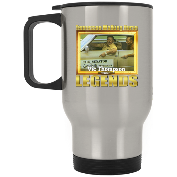 VIC THOMPSON (Legends Series) XP8400S Silver Stainless Travel Mug