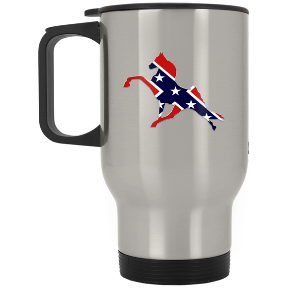 Rebel on the Rail Tennessee Walking Horse Performance XP8400S Silver Stainless Travel Mug