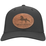 AMERICAN SADDLEBRED ON LEATHER CP80 Twill Cap - Patch