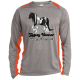 GYPSY VANNER 4HORSE (BLACK LETTERS) ST361LS Long Sleeve Heather Colorblock Performance Tee