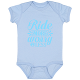 RIDE MORE WORRY LESS 4424 Infant Fine Jersey Bodysuit