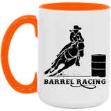 BARREL RACING STYLE 1 4HORSE AM15OZ 15oz. Accent Mug
