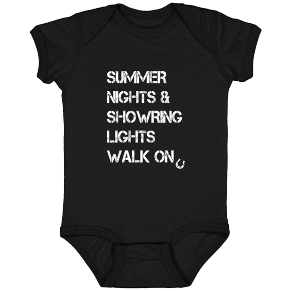 Summer Nights Showring Lights Walk On 4424 Infant Fine Jersey Bodysuit