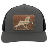 TENNESSEE WALKING HORSE PERFORMANCE LEATHER BURBURY 104C Trucker Snap Back - Patch