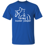 HUNTER JUMPER STYLE 1 (WHITE) 4HORSE G500 5.3 oz. T-Shirt