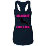 Big Licker for Life Pink NL1533 Ladies Ideal Racerback Tank