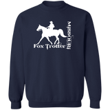 MISSOURI FOX TROTTER (white) 4HORSE G180 Crewneck Pullover Sweatshirt