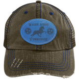 WALKIN ACROSS TENNESSEE TWH 6990 Distressed Unstructured Trucker Cap - Patch