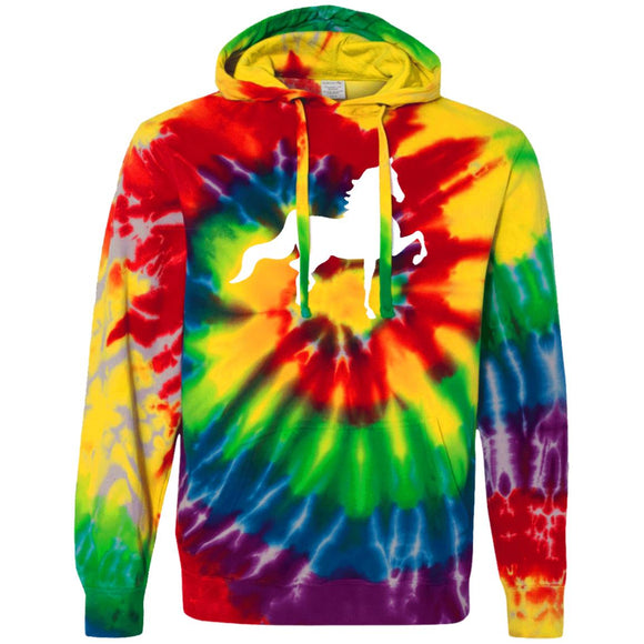 American Saddlebred (white) CD877 Unisex Tie-Dyed Pullover Hoodie