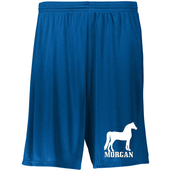 MORGAN 2 2782 Moisture-Wicking 9 inch Inseam Training Shorts