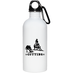 CUTTING STYLE 1 4HORSE 23663 20 oz. Stainless Steel Water Bottle