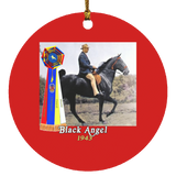 WGC BLACK ANGEL SUBORNC Circle Ornament