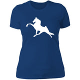 Tennessee Walking Horse Performance (WHITE) NL3900 Ladies' Boyfriend T-Shirt