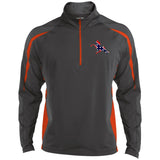 Rebel on the Rail Tennessee Walking Horse Performance ST851 Men's Sport Wicking Colorblock 1/2 Zip