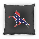 Rebel on the Rail Tennessee Walking Horse Performance ZP14 Small Square Pillow