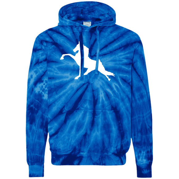 Tennessee Walking Horse Performance (WHITE) CD877 Unisex Tie-Dyed Pullover Hoodie