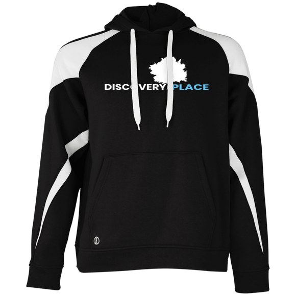 DISCOVERY PLACE LOGO 2023 DESIGN 1 229546 Athletic Colorblock Fleece Hoodie