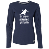 HAPPILY EVER AFTER (TWH Performance) wht 64LTTX Ladies’ Essential Dri-Power Long Sleeve Tee