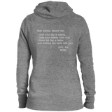 I AM GOOD ENOUGH (WHT) LST254 Ladies' Pullover Hooded Sweatshirt