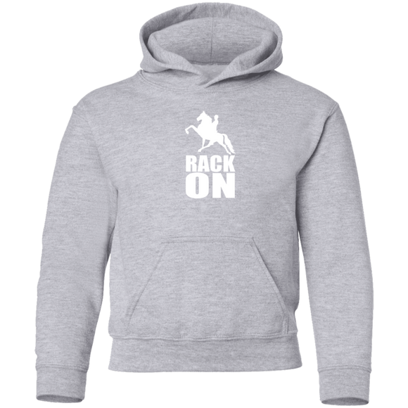 RACK ON RACKING (WHITE ART) G185B Youth Pullover Hoodie