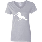 Tennessee Walking Horse Performance (WHITE) G500VL Ladies' 5.3 oz. V-Neck T-Shirt