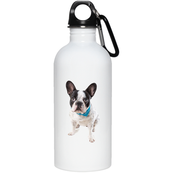 FRENCHIE PUPPY (3) 23663 20 oz. Stainless Steel Water Bottle