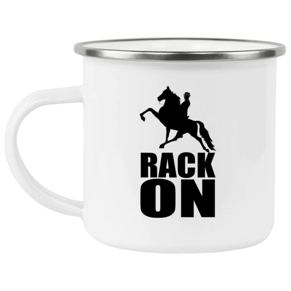 RACK ON Racking (black art) 21271 Enamel Camping Mug