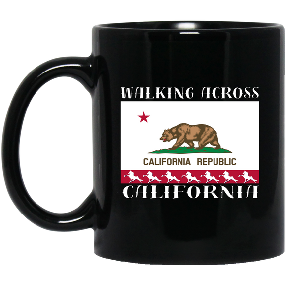 Walking Across California BM11OZ 11oz Black Mug