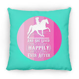 SHE LIVED HAPPILY TWH PLEASURE SHADES OF PINK ZP14 Small Square Pillow