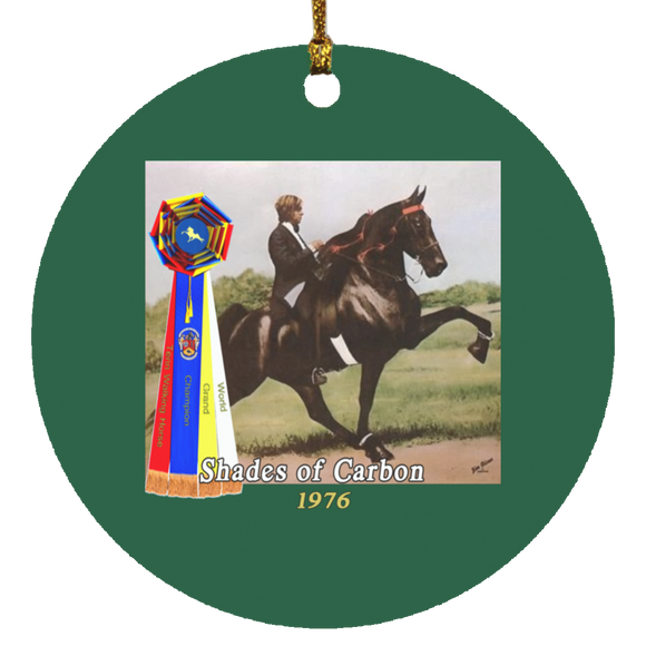 WGC SHADES OF CARBON SUBORNC Circle Ornament
