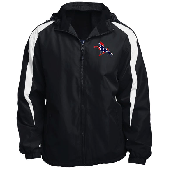 Rebel on the Rail Tennessee Walking Horse Performance JST81 Fleece Lined Colorblock Hooded Jacket