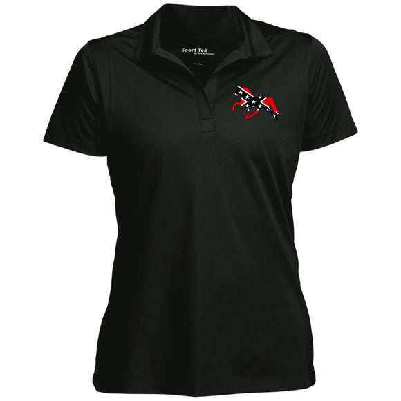 Rebel on the Rail Tennessee Walking Horse Pleasure LST650 Ladies' Micropique Sport-Wick® Polo