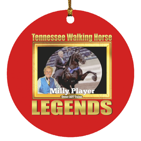 MILLY PLAYER (Legends Series) SUBORNC Circle Ornament