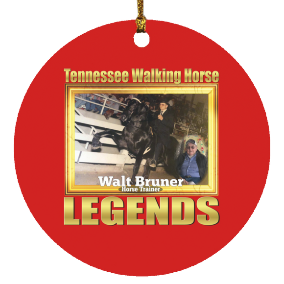 WALT BRUNER (Legends Series) SUBORNC Circle Ornament