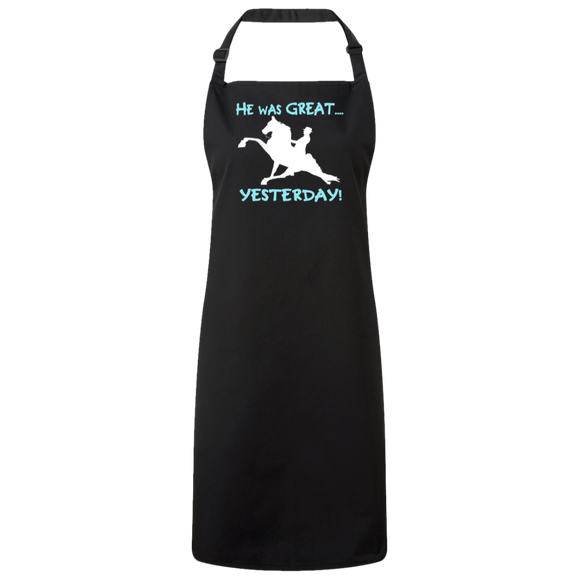HE WAS GREAT YESTERDAY RP150 Sustainable Unisex Bib Apron