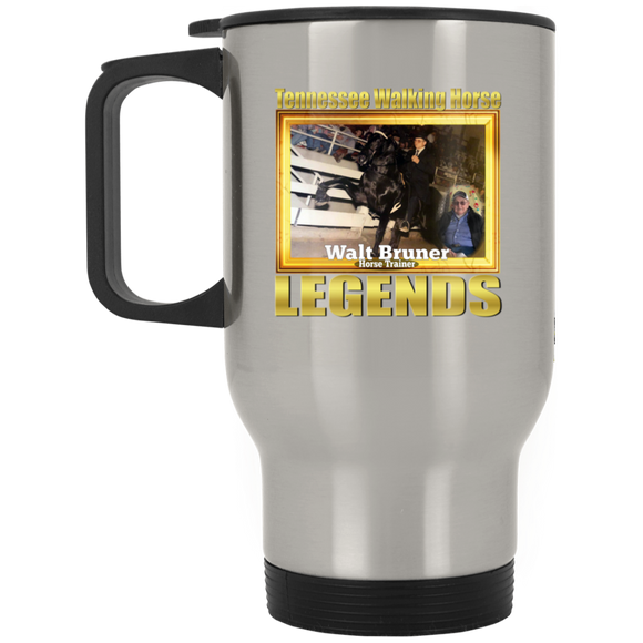 WALT BRUNER (Legends Series) XP8400S Silver Stainless Travel Mug