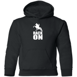 RACK ON RACKING (WHITE ART) G185B Youth Pullover Hoodie