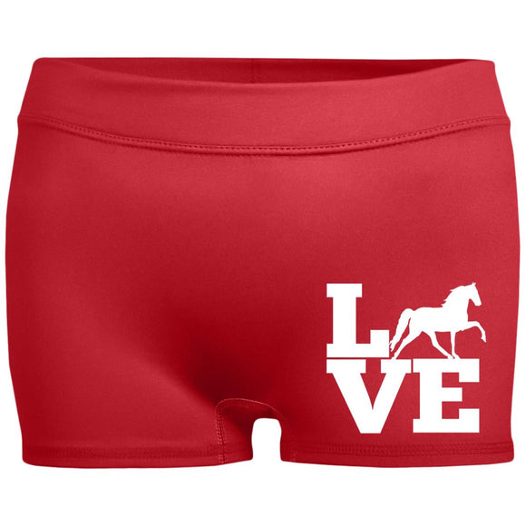 Love (TWH Pleasure) 1232 Ladies' Fitted Moisture-Wicking 2.5 inch Inseam Shorts