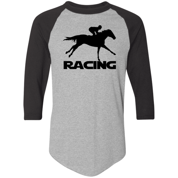 RACING (BLACK) 4HORSE 4420 Colorblock Raglan Jersey