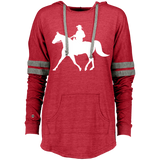 Missouri Fox Trotter WITH MALE RIDER WHITE 229390 Ladies Hooded Low Key Pullover