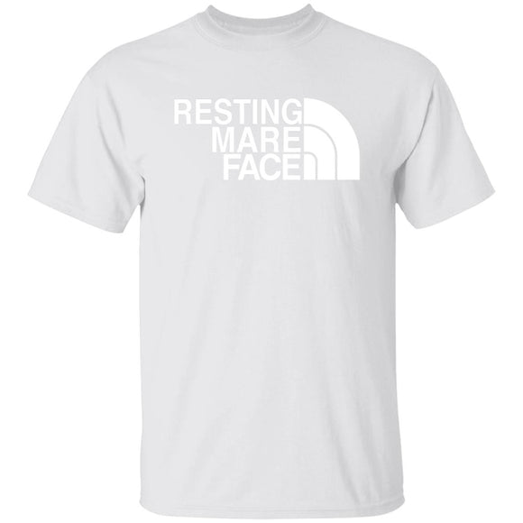 RESTING MARE FACE (white) G500 5.3 oz. T-Shirt
