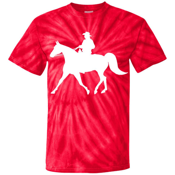 Missouri Fox Trotter WITH MALE RIDER WHITE CD100Y Youth Tie Dye T-Shirt