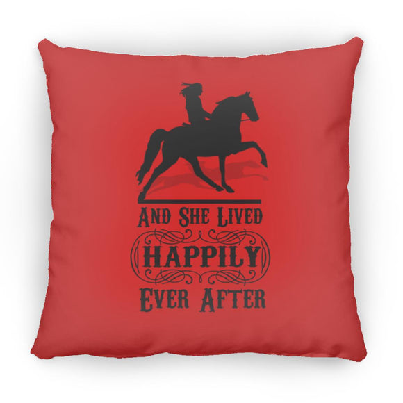 HAPPILY EVER AFTER (TWH Pleasure) Blk ZP14 Small Square Pillow